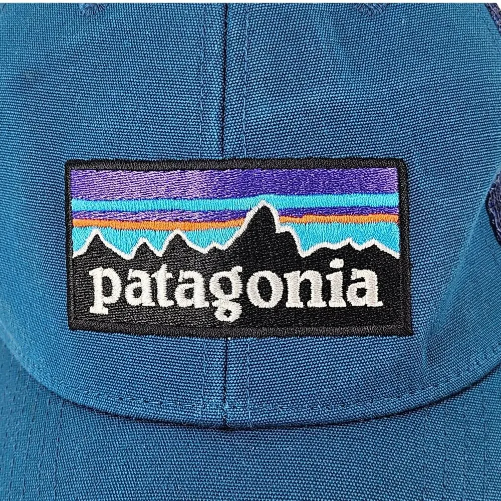 VINTAGE PATAGONIA TEAL MESH BACK SNAPBACK CAP – CLASSIC DESIGN – ORGANIC COTTON